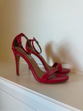 Steve Madden Pink Strappy Stiletto Sandals